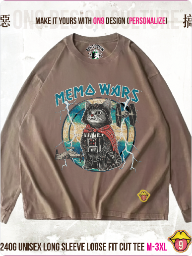 Long sleeve ribbed Washed 240gT (Galactic Cuteness )