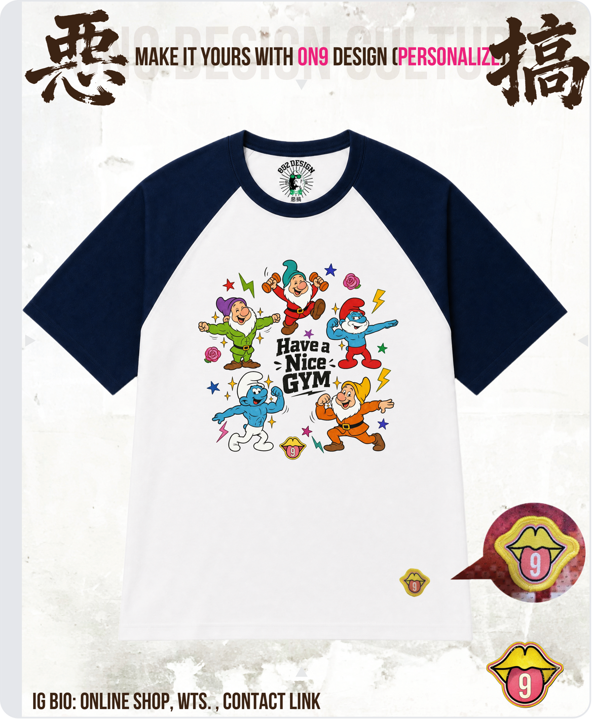 200G Unisex baseball T(S-5XL) & Solid Unisex T(S-4XL)(HK Power Girl Transform)