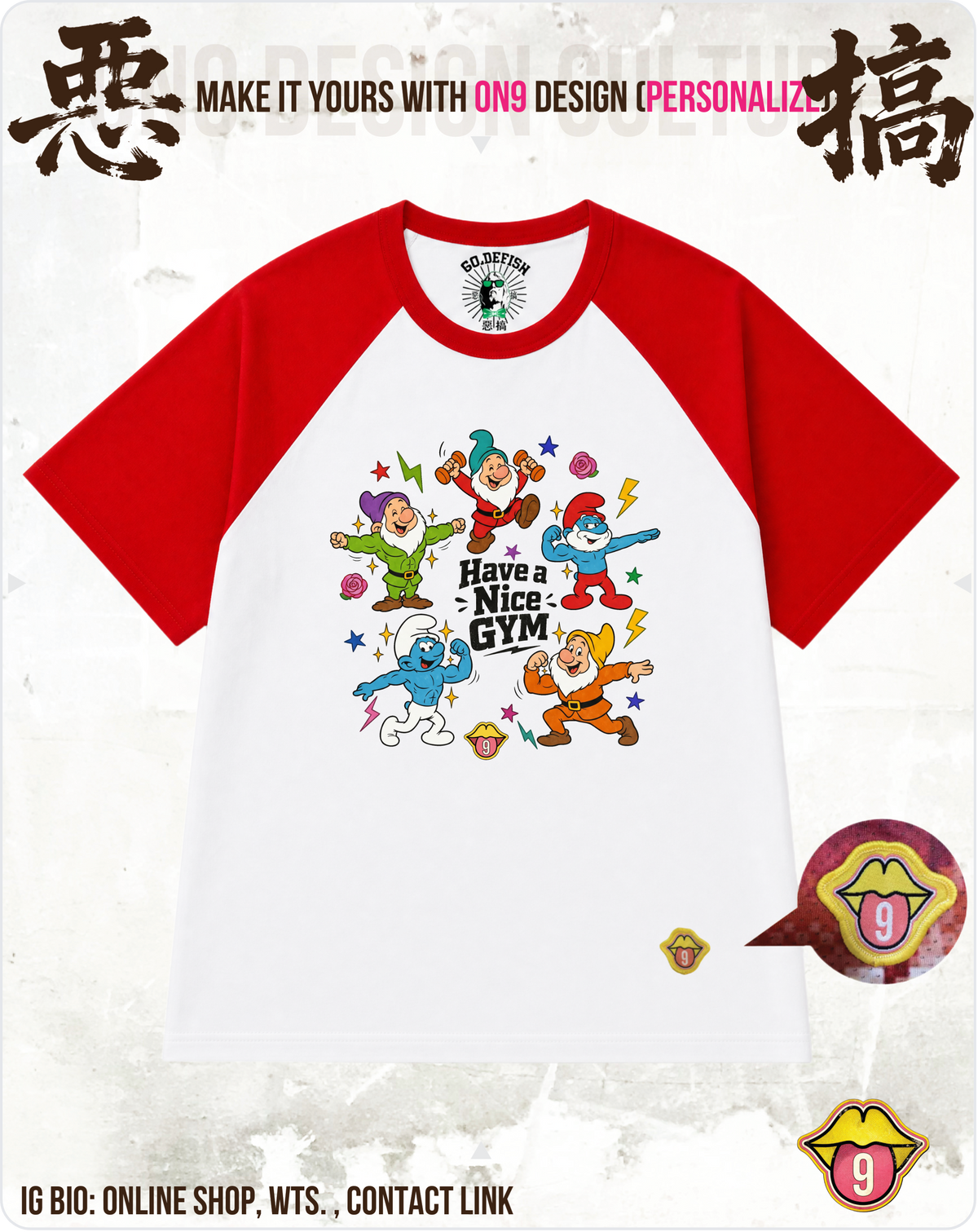 200G Unisex baseball T(S-5XL) & Solid Unisex T(S-4XL)(HK Power Girl Transform)