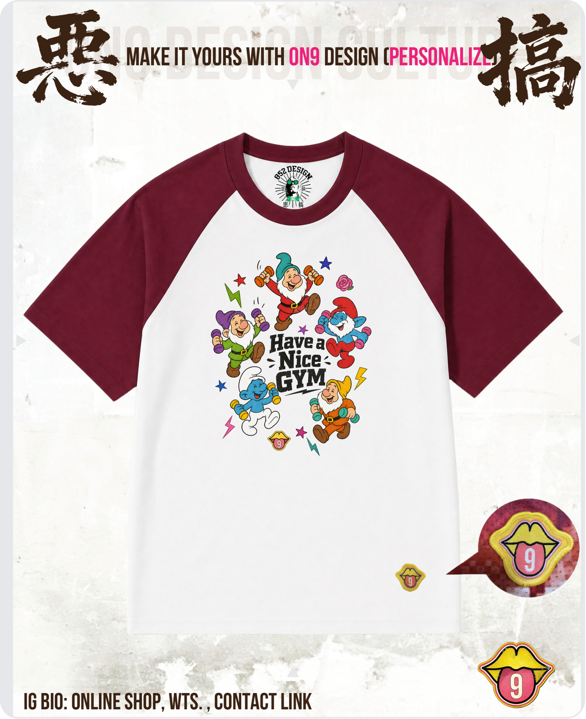 200G Unisex baseball T(S-5XL) & Solid Unisex T(S-4XL)(HK Power Girl Transform)