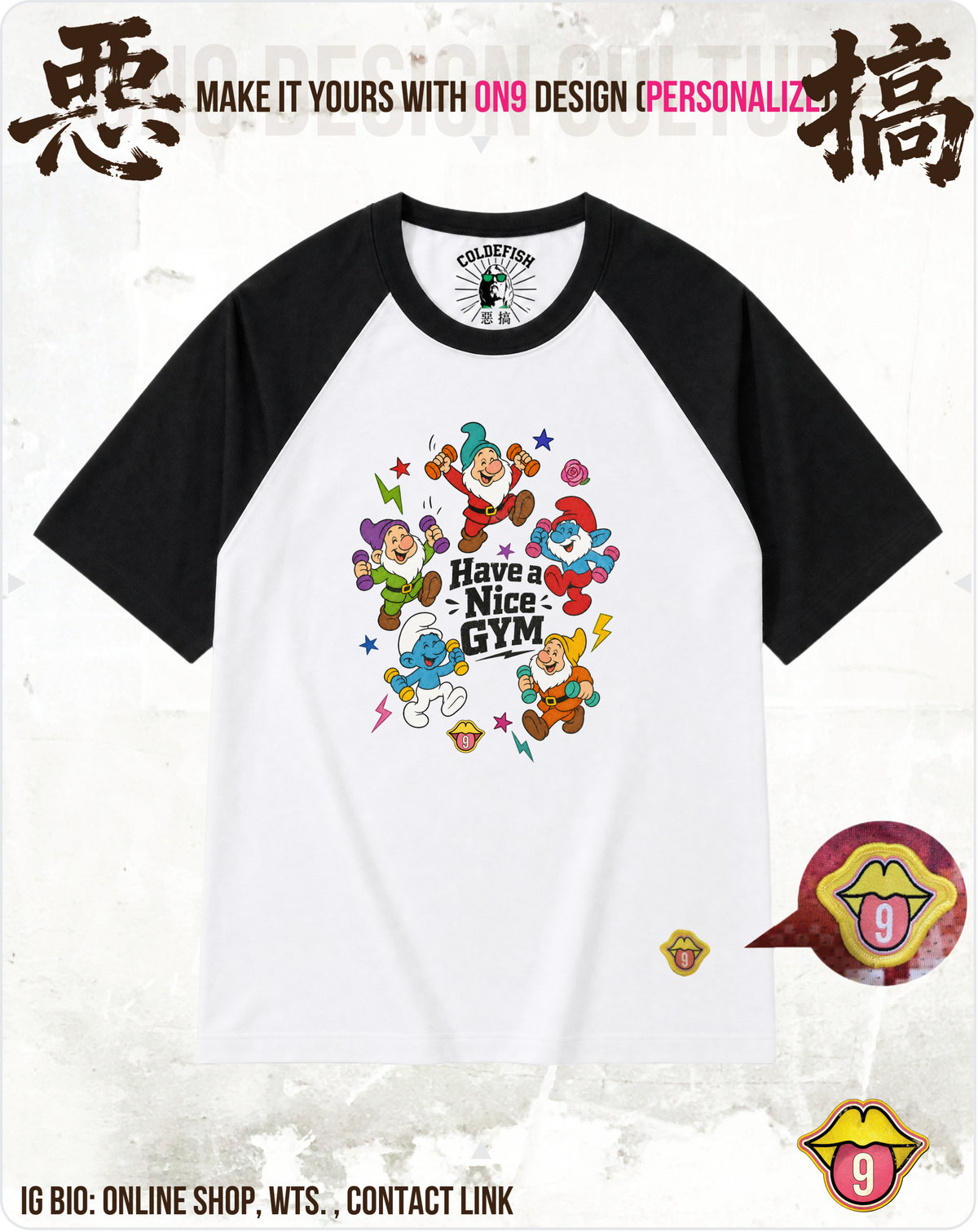 200G Unisex baseball T(S-5XL) & Solid Unisex T(S-4XL)(HK Power Girl Transform)