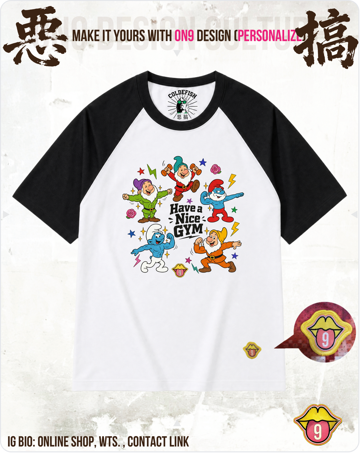 200G Unisex baseball T(S-5XL) & Solid Unisex T(S-4XL)(HK Power Girl Transform)