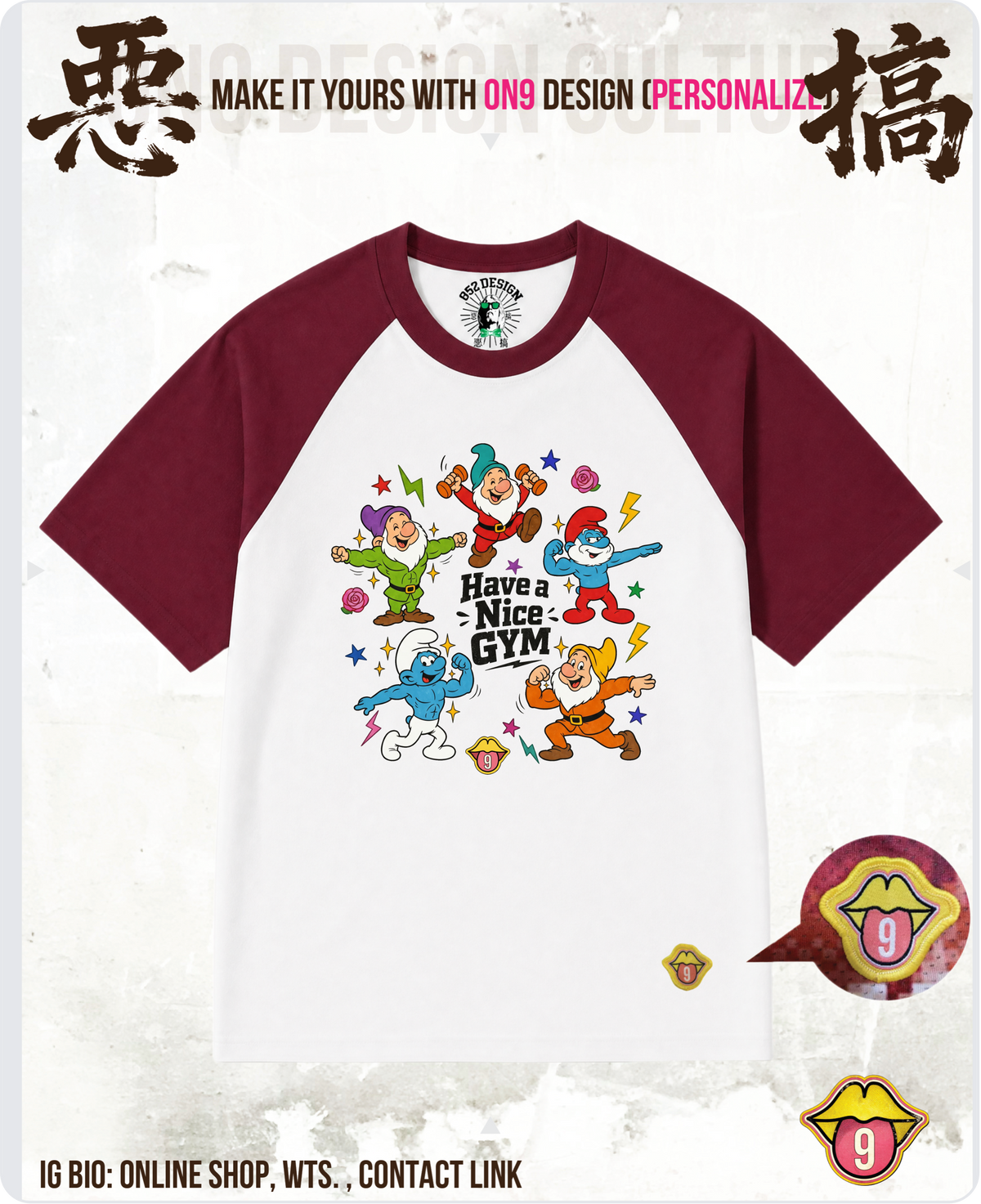 200G Unisex baseball T(S-5XL) & Solid Unisex T(S-4XL)(HK Power Girl Transform)