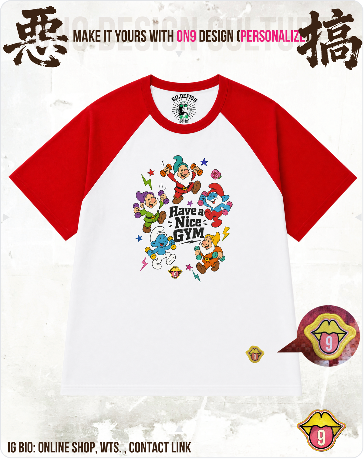 200G Unisex baseball T(S-5XL) & Solid Unisex T(S-4XL)(HK Power Girl Transform)