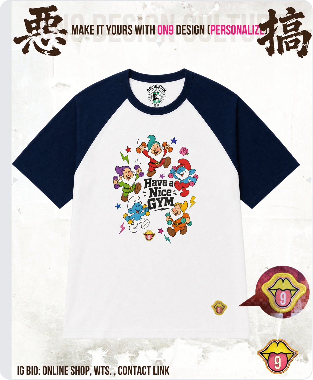200G Unisex baseball T(S-5XL) & Solid Unisex T(S-4XL)(HK Power Girl Transform)