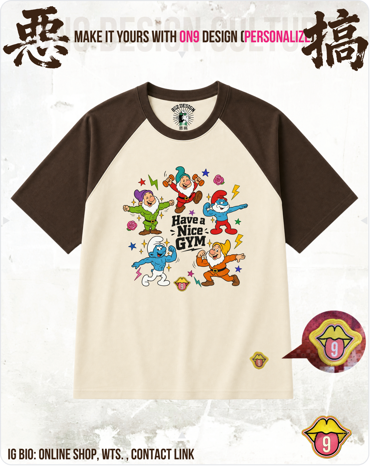 200G Unisex baseball T(S-5XL) & Solid Unisex T(S-4XL)(HK Power Girl Transform)