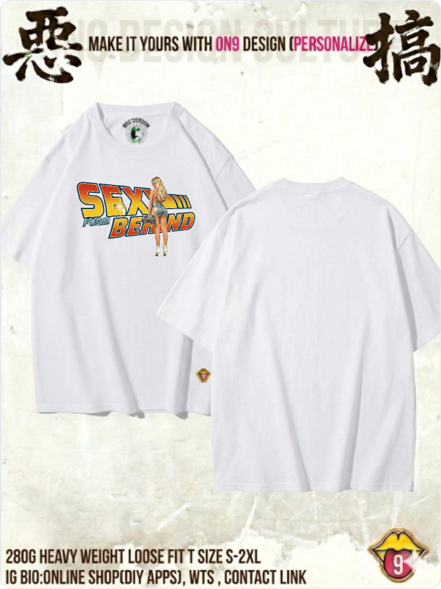 280G HEAVY WEIGHT DTG print T(Parody Retro Film GYM2)