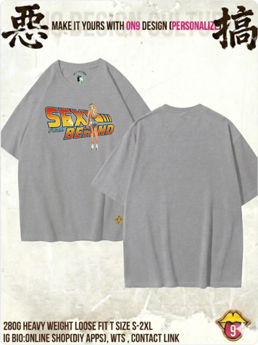 280G HEAVY WEIGHT DTG print T(Parody Retro Film GYM2)