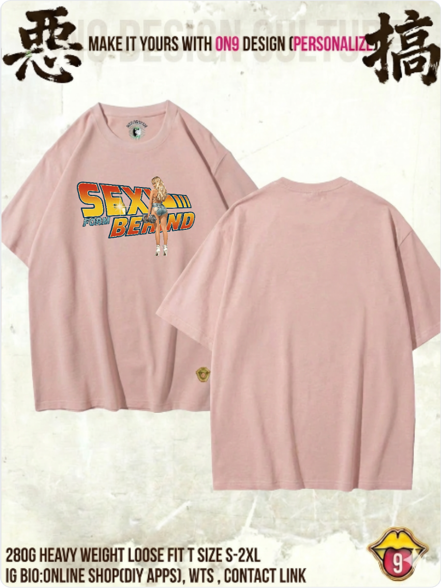 280G HEAVY WEIGHT DTG print T(Parody Retro Film GYM2)