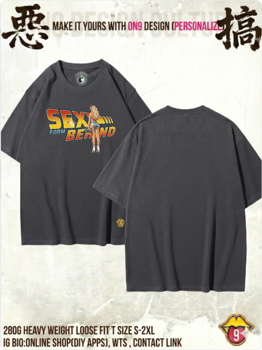 280G HEAVY WEIGHT DTG print T(Parody Retro Film GYM2)