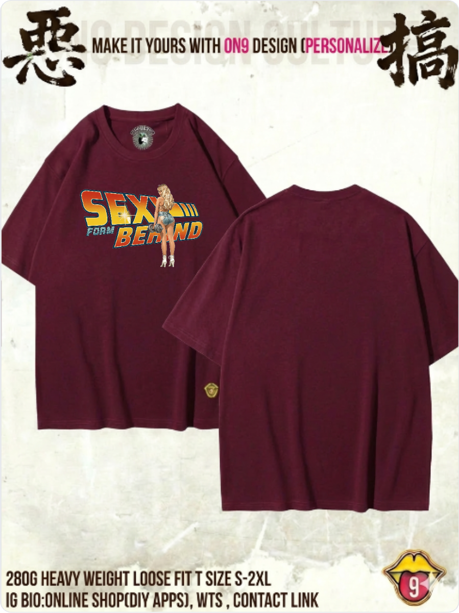 280G HEAVY WEIGHT DTG print T(Parody Retro Film GYM2)