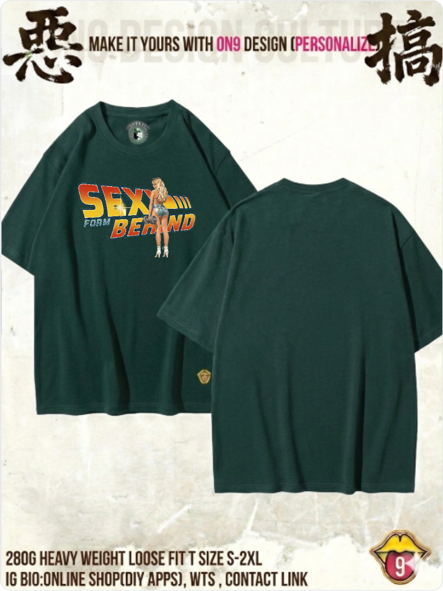 280G HEAVY WEIGHT DTG print T(Parody Retro Film GYM2)