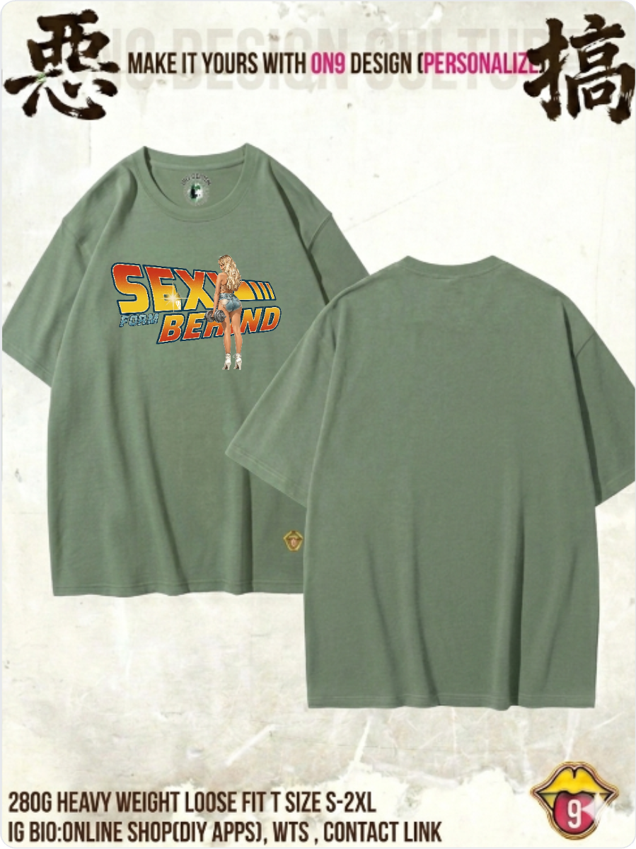 280G HEAVY WEIGHT DTG print T(Parody Retro Film GYM2)