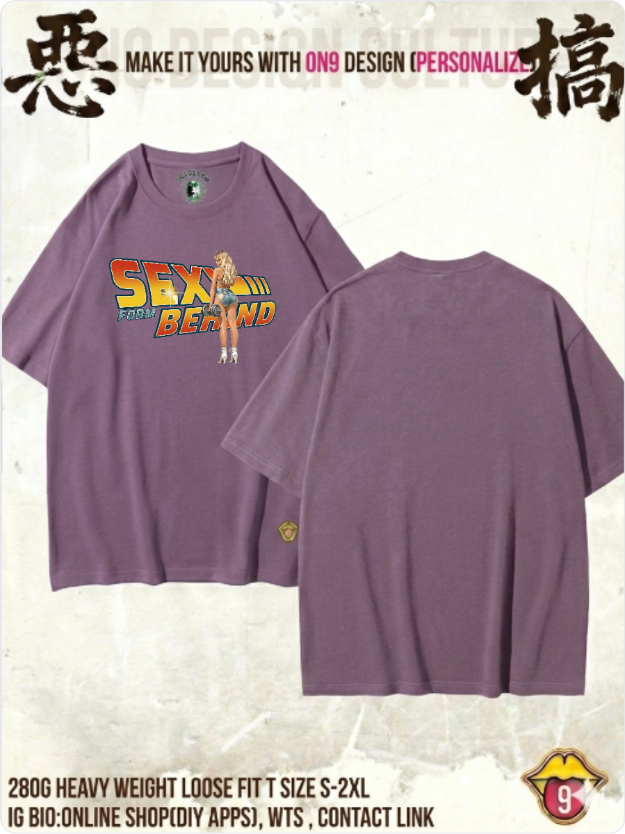 280G HEAVY WEIGHT DTG print T(Parody Retro Film GYM2)
