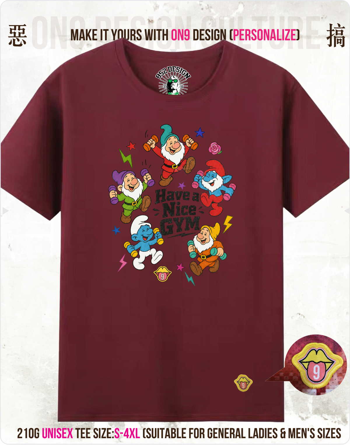 200G Unisex baseball T(S-5XL) & Solid Unisex T(S-4XL)(HK Power Girl Transform)