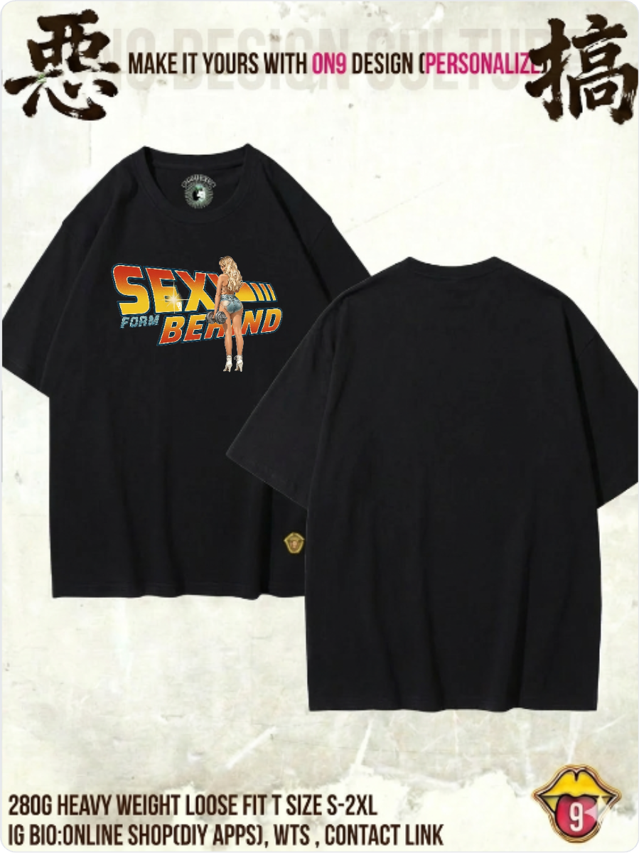280G HEAVY WEIGHT DTG print T(Parody Retro Film GYM2)