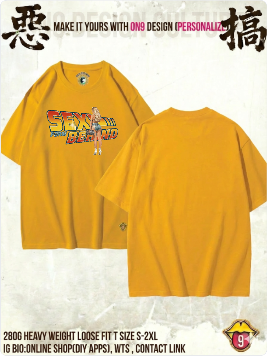 280G HEAVY WEIGHT DTG print T(Parody Retro Film GYM2)