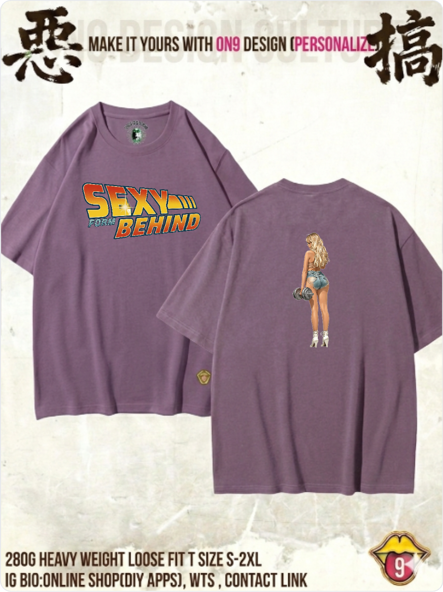 280G HEAVY WEIGHT DTG print T(Parody Retro Film GYM2)
