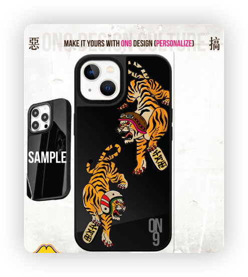 IPHONECASE13-17(HK TATTOO tiger)