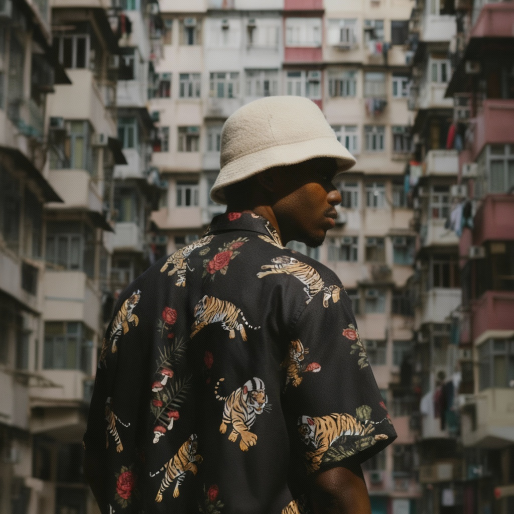 FULL Print Shirt(HK TATTOO tiger)
