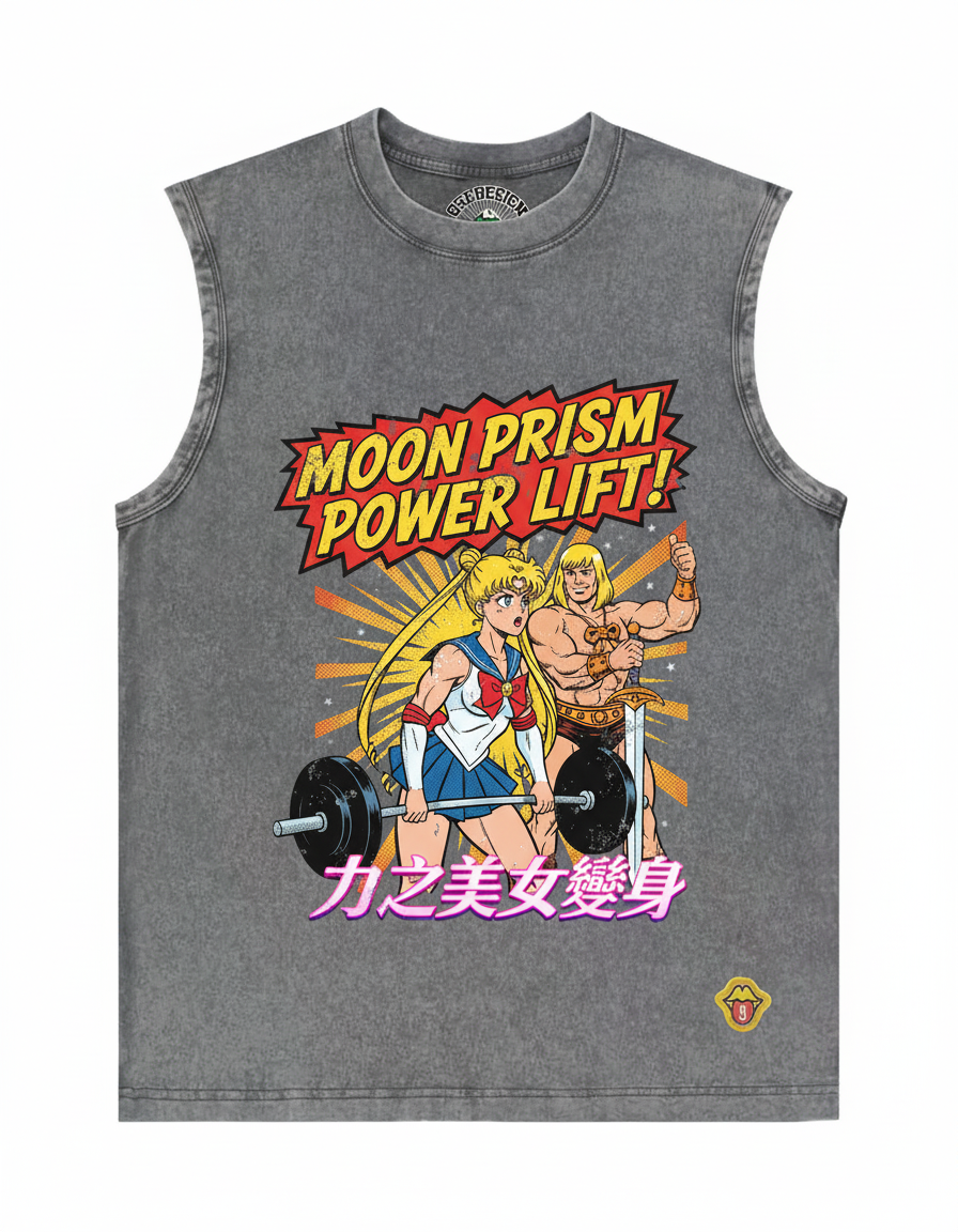 Washed 230g Vest,T& Long Sleeve (Heman x 力之美女變身)