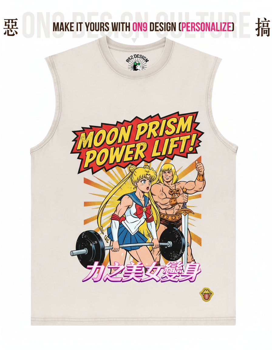 Washed 230g Vest,T& Long Sleeve (Heman x 力之美女變身)