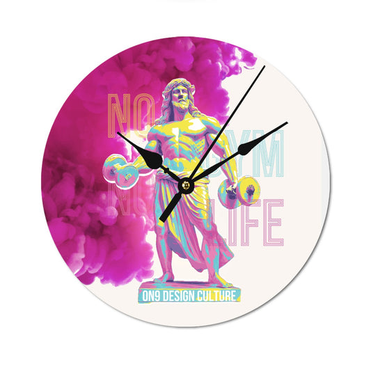 Round Shape Wood Clock
