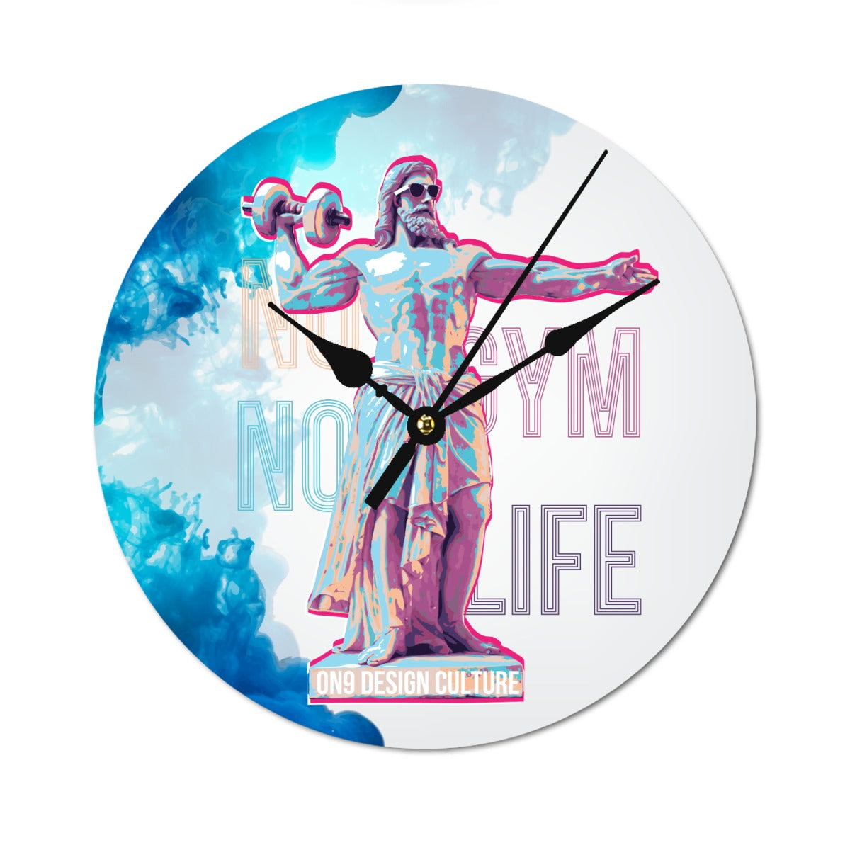 Round Shape Wood Clock
